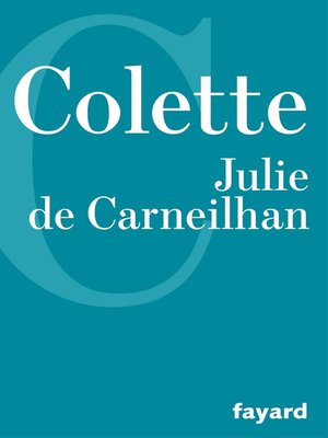 cover image of Julie de Carneilhan